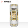 ZhuJiangFuji Brand Luxury Cabin Decoration Full View Glass Panoramic Elevator